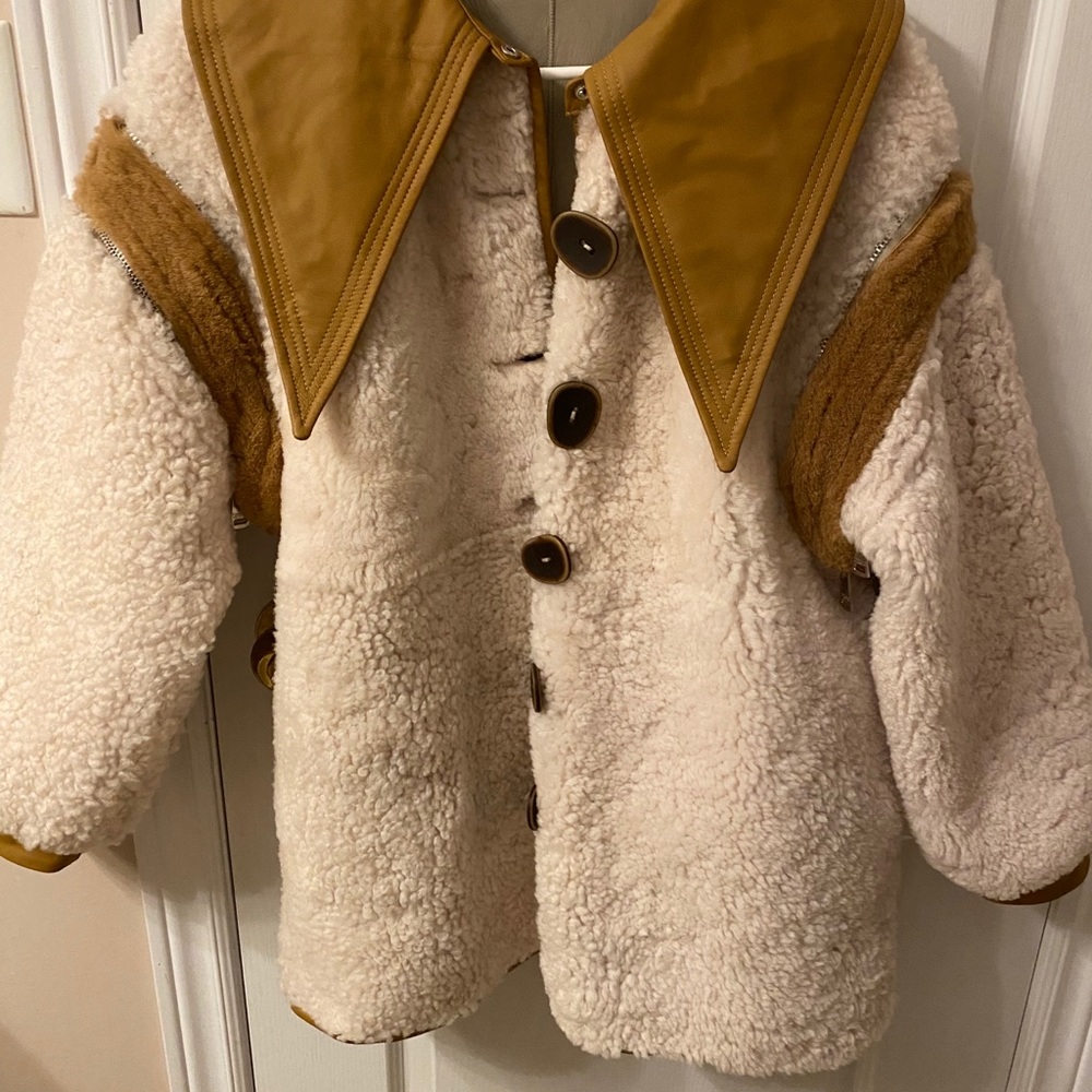 Sheepskin teddy bear jacket/vest